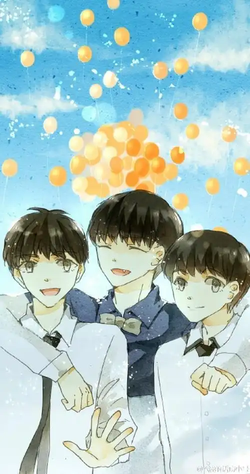 tfboys成军两周年# #tfboys三人同行# 上班比较忙没有画新的……劳技