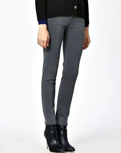 灰色系修身加厚外穿打底裤