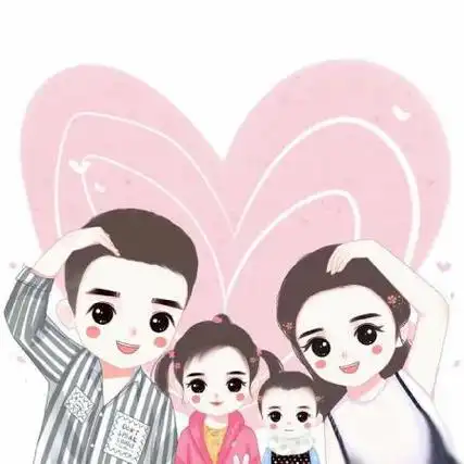 一家四口卡通头像