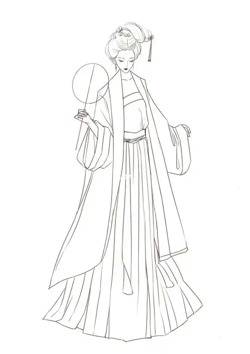 贵妃风临摹@杨小洋绘画笔记(报名中)#杨小洋插画  #古風  #贵妃