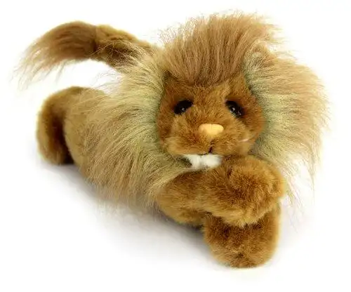 商品purr-fection baby leroy posable lion 12" plush