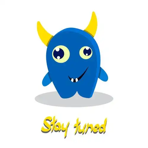 灵感,文字,有趣,怪兽,微笑,滑稽,高兴,卡通,兽,可爱,绘画,幽默,矢量