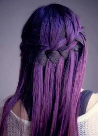 女生葡萄紫色头发图片 另类气质轻松打造