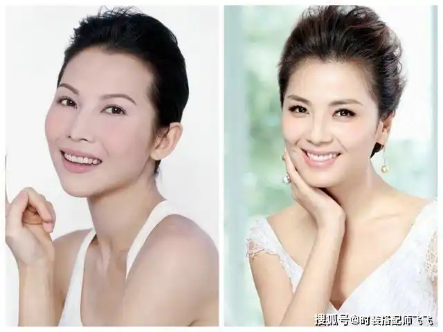 菱形脸最适合的发型组合推荐1:偏分 空气刘海 锁骨发