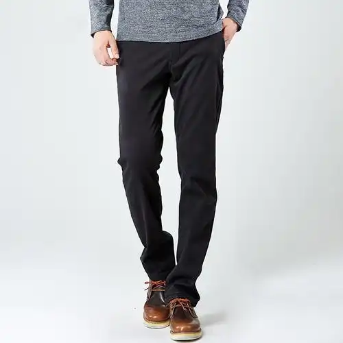 棉先生男士休闲加厚加绒裤 纯棉修身保暖休闲裤 男长裤子