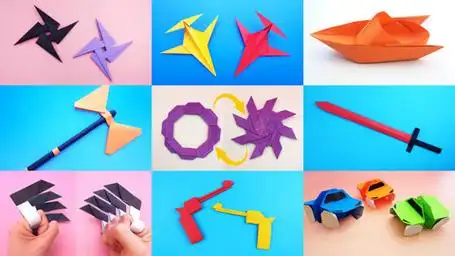 9款男生最喜欢的手工折纸,有飞机,汽车,宝剑等,你喜欢哪一个