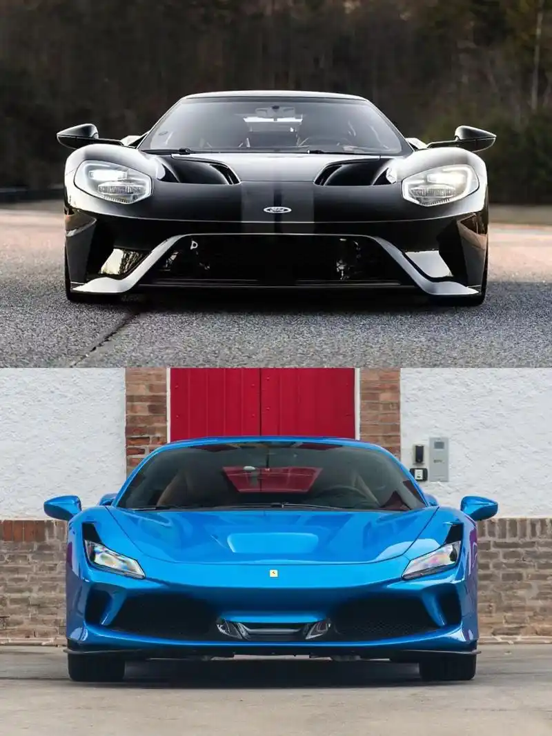 福特gt vs法拉利f8,纯粹的美式跑车福特ford gt,没有法拉利的尊贵,没