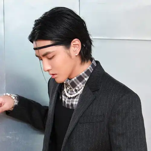 新款吴亦凡亦凡潮同款珍珠项链嘻哈hiphop项链