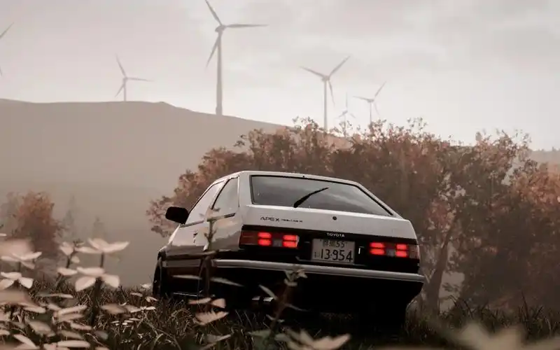 【地平线4】ae86第三人称体验地平线4头文字d拍摄用蓝图