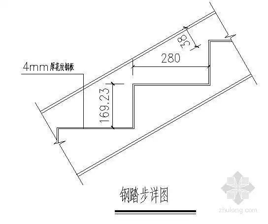 钢楼梯节点构造详图