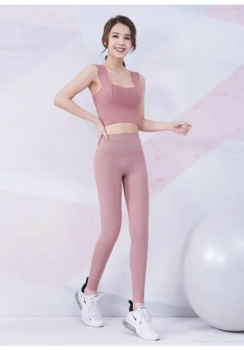 健美裤女裤夏季蜜桃提臀弹力紧身运动打底裤高腰收腹跑步训练瑜伽裤