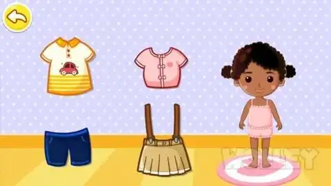 宝宝巴士亲子游戏 我们帮助小朋友换衣服吧