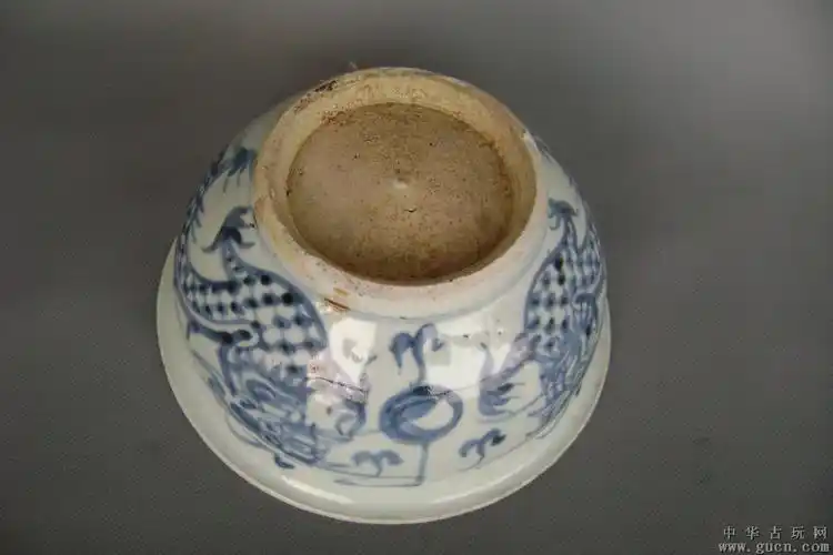 明代青花双龙戏珠钵式香炉(2)