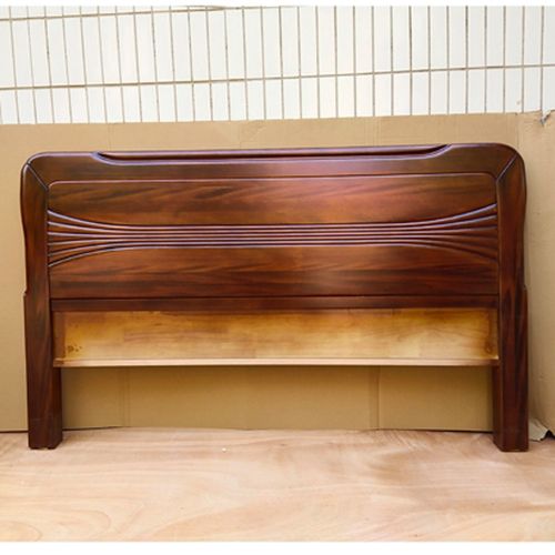 床头实木橡木胡桃木床头板现代简约欧式新款靠背白色床架