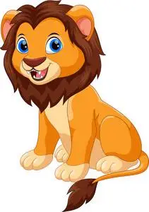 白色的小狮子图片