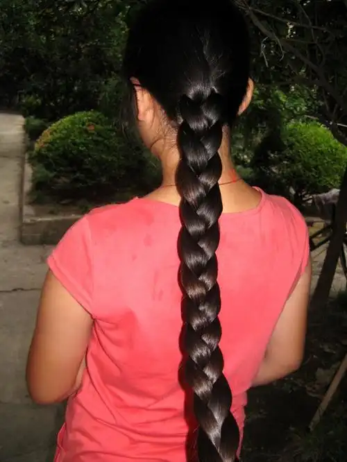 剪中学女生又柔又顺又粗的大辫子-上海ww287#(2) 剪发_中国长发