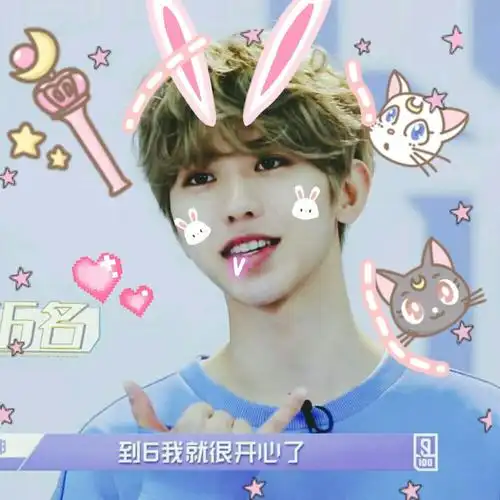 偶像练习生蔡徐坤头像自制二传注明cr堆糖许忱