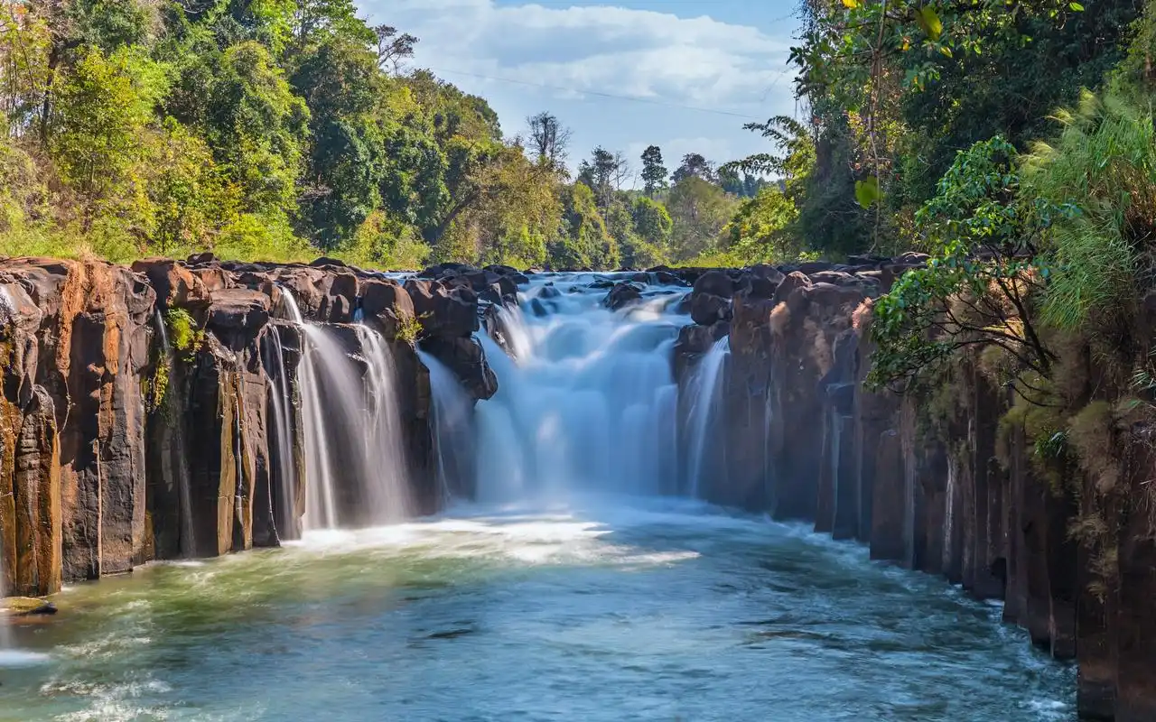 高清壮观的瀑布风景,高清图片,电脑桌面-壁纸族