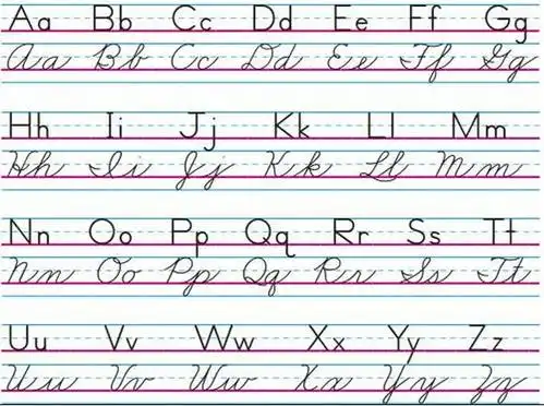 求英语圆体字母