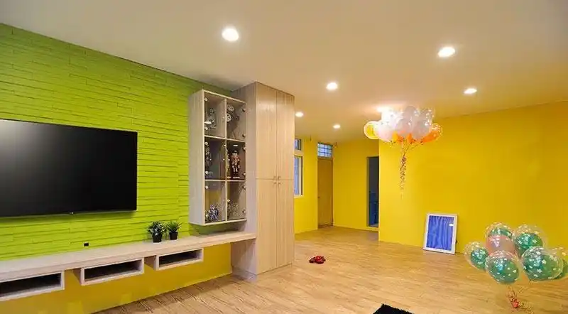 简约风格乐活90平米缤纷色彩客厅装修效果图