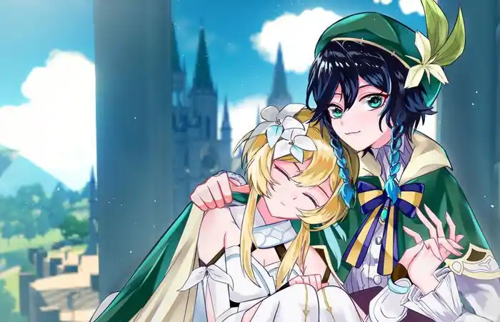 温荧贴贴原神温迪荧