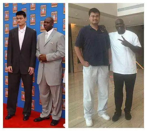 图看nba最萌身高差奥尼尔像爸爸训儿子最后1人才是巨人杀手