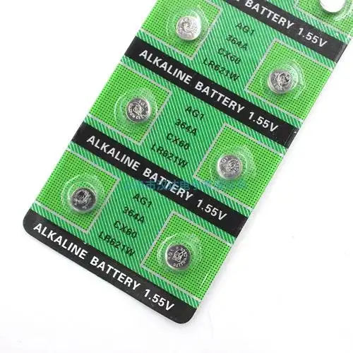 sr621sw纽扣电池ag1手表164364ad364电子lr621lr60小电池通用