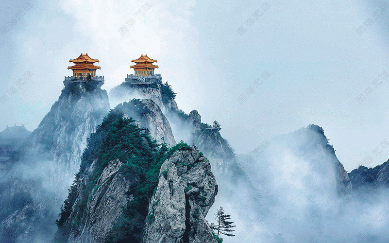 ps风景转山水水墨国画特效