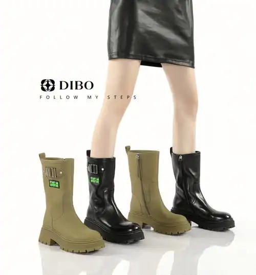 碲铂新款中筒靴