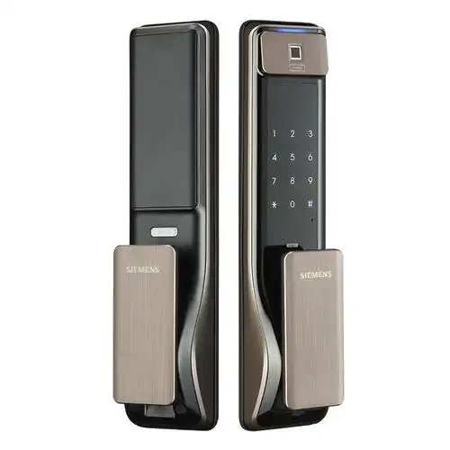 西门子推拉式指纹锁家用防盗门锁智能锁全自动电子锁密码解锁c621