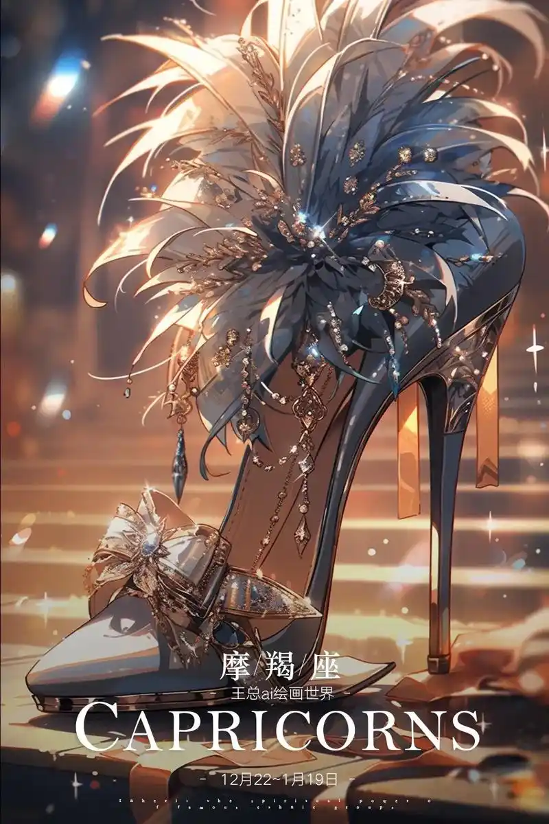 十二星座水晶鞋#midjourney - 抖音