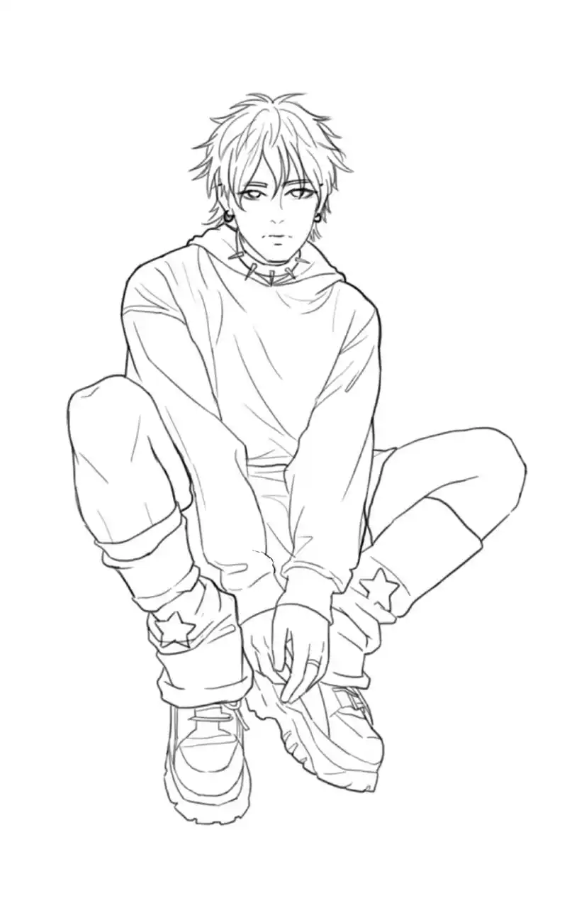 看的我都害羞了.#画渣日常 #绘画过程 #板绘 #帅哥#漫画 - 抖音