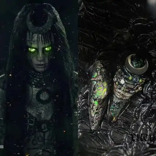 审美  #甲片  #亢奋  #美甲新作 "谁拿走了我的心脏"——堕落女巫