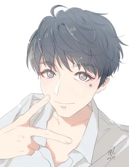 饭绘王俊凯伪自拍 帅气有型的星眸少年