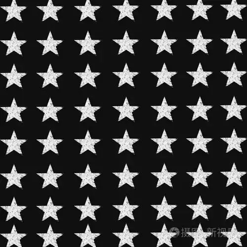 在黑色背景上 grunge 白色星星图案插画-正版商用图片1q5j25-摄图新视