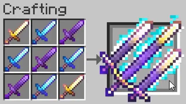 我的世界:玩家自制"钻石魔剑"武器,"大招"全屏伤害!