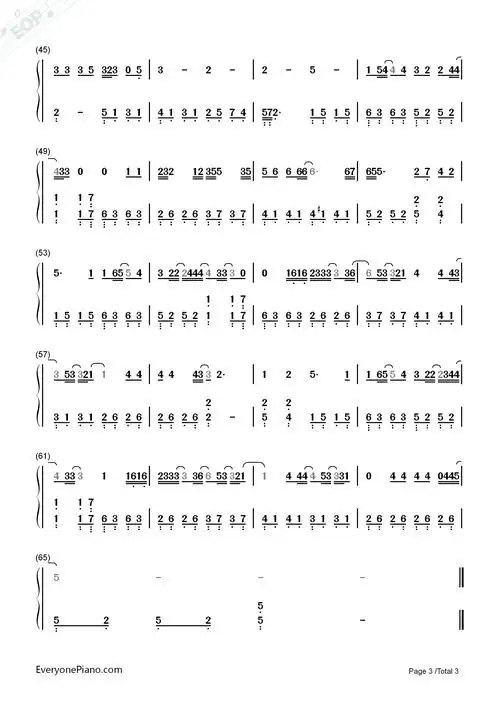 hush韩剧鬼怪ost3双手简谱预览3