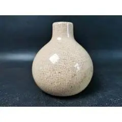 民国仿哥窑开片蒜头瓶