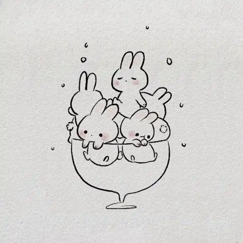 简笔画大全53 兔兔辣么可耐[害羞][害羞] #简笔画# #寻找小红书绘画