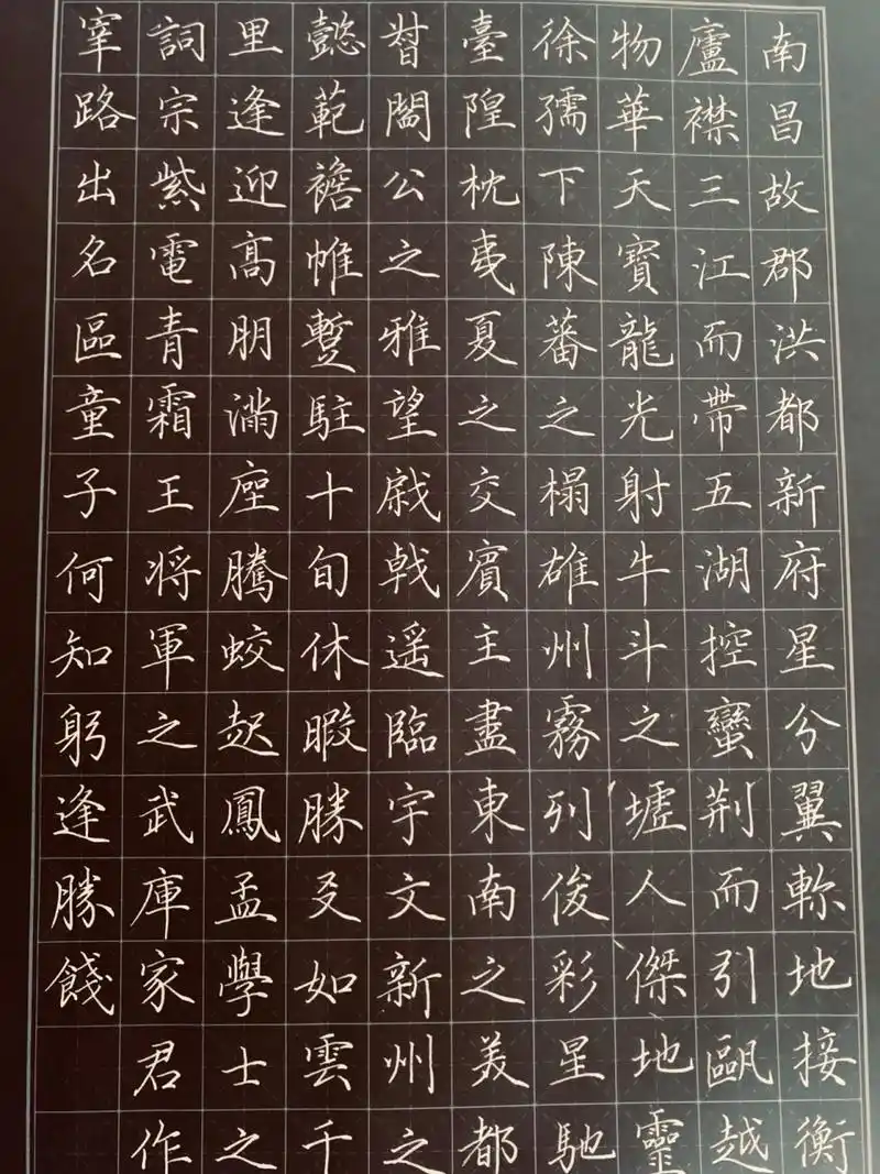 开篇二字是南昌还是豫章,各有说法 这次就临摹为准,暂取南昌二字