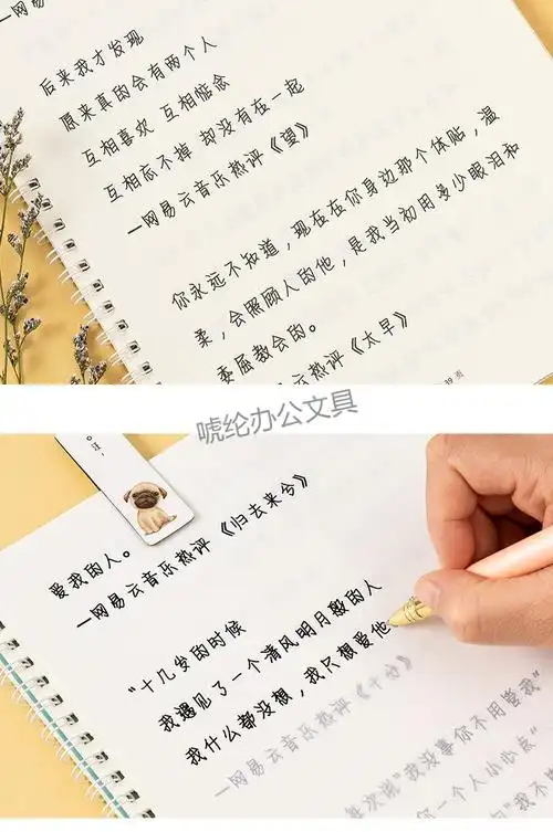 奶酪体硬笔手写体高中生初中生练字帖男女生小清新字体行楷书临摹奶酪