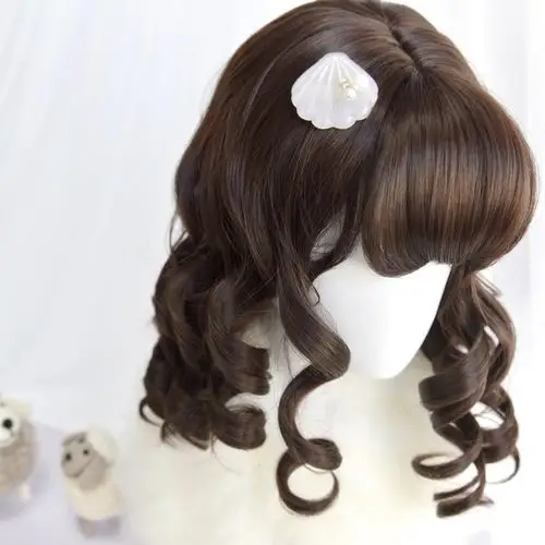 斯万家-假发女中长发罗马卷短卷发齐刘海cos日常逼真可爱-|萝西