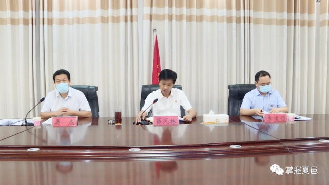 县委书记薛凤林主持召开全县疫情防控防汛工作电视电话会