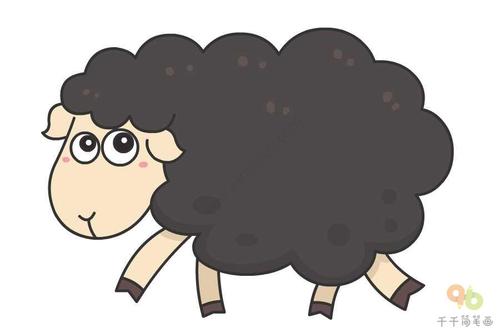 怎么画绵羊简笔画