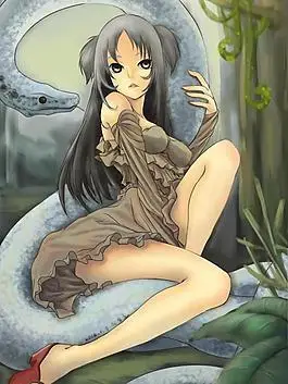 美女与蛇图片