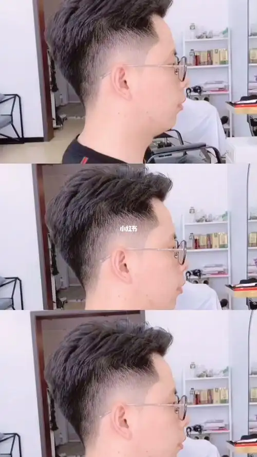 男士纹理烫背头简单好打理又有型