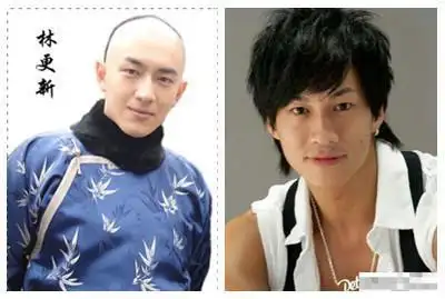 林更新何润东长的像