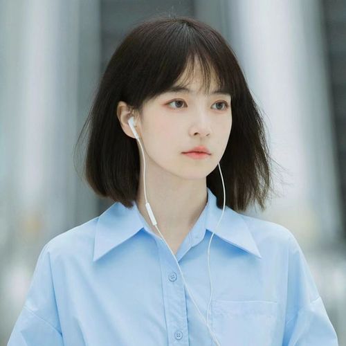 假头套女短发自然少女bobo头圆脸蓬松短直发空气齐刘海学生全头套