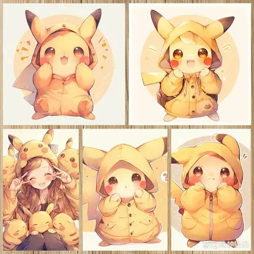 小伙伴们,今天来给大家分享两个超可爱的头像选择——皮卡丘和精灵