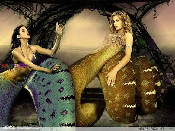 photoshop照片处理合成诱惑逼真的美人蛇